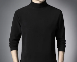 男士加絨長袖polo衫