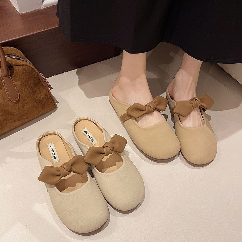 韓版蝴蝶結拖鞋