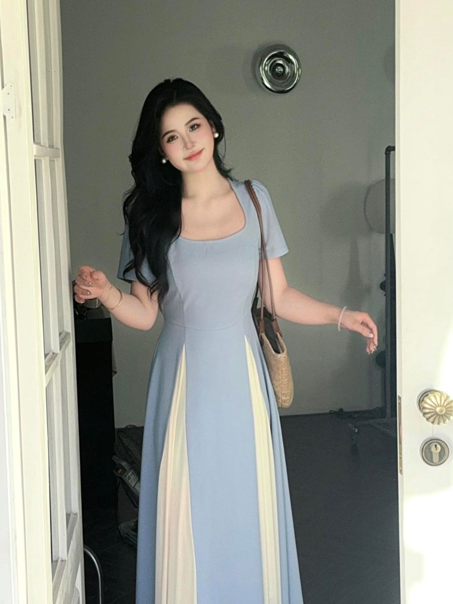 法式顯瘦連衣裙