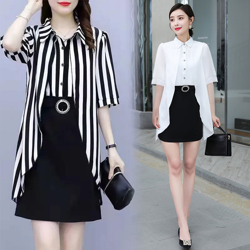 雪紡襯衫連衣裙