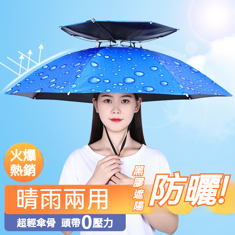 頭戴式雨傘