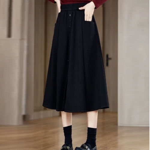 薄款高腰半身裙 