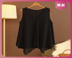 雪紡衫無袖背心